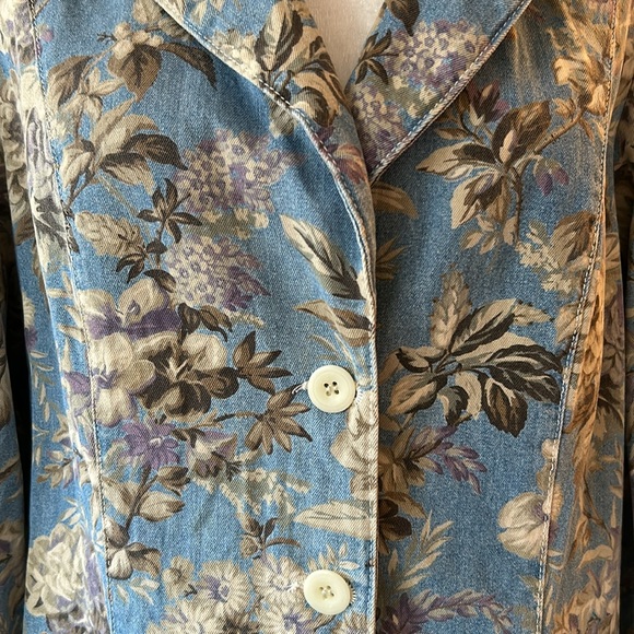 Vintage FDJ Floral Jean Jacket - Picture 3 of 8